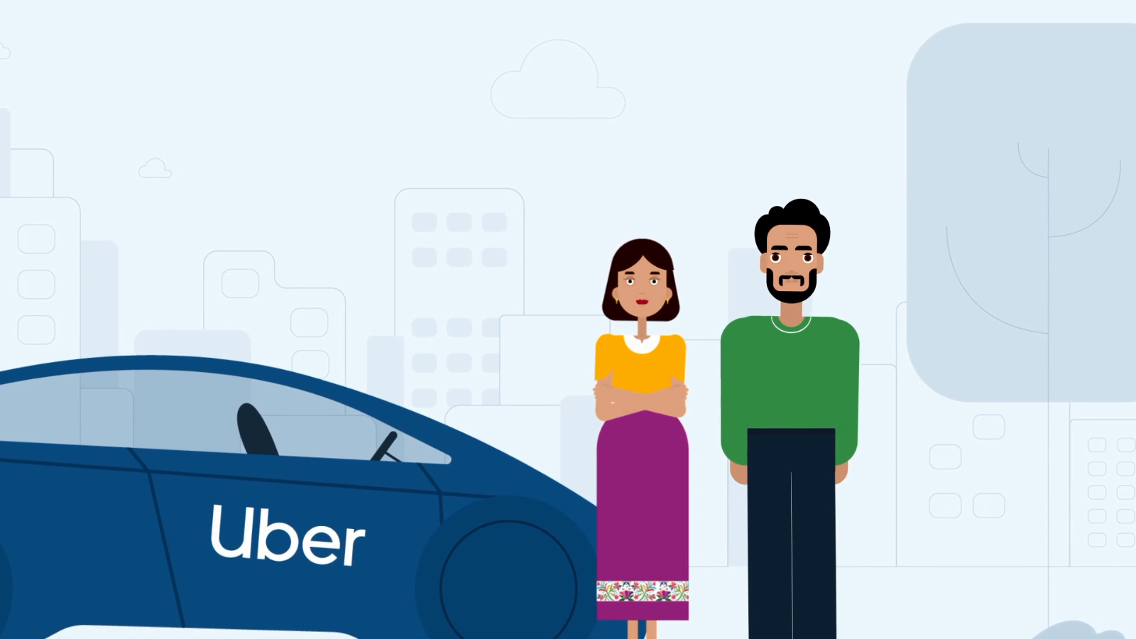 Explainer Video for B9 Startup cover couple taxi uber