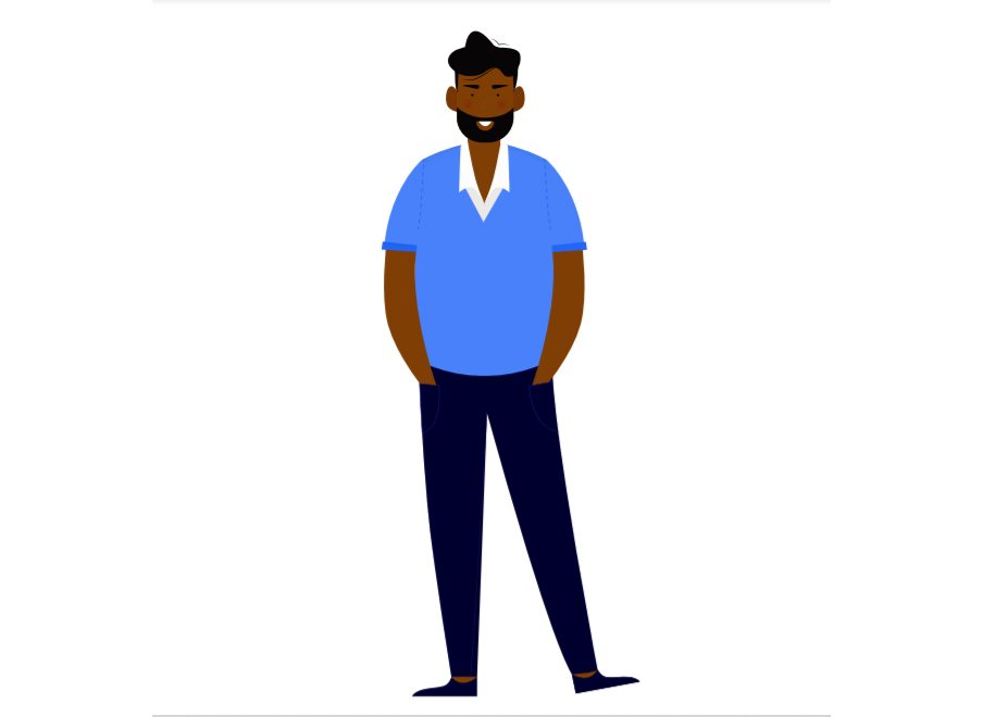 Explainer Video for B9 Startup man illustration
