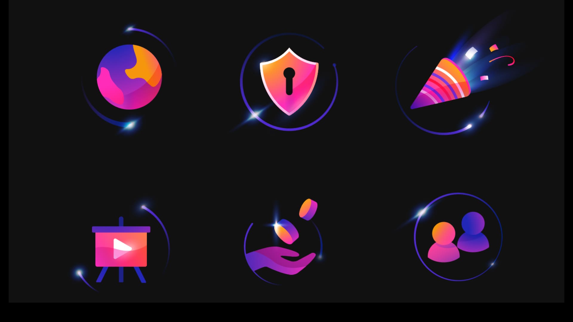 illustrations for creatorverse website icons